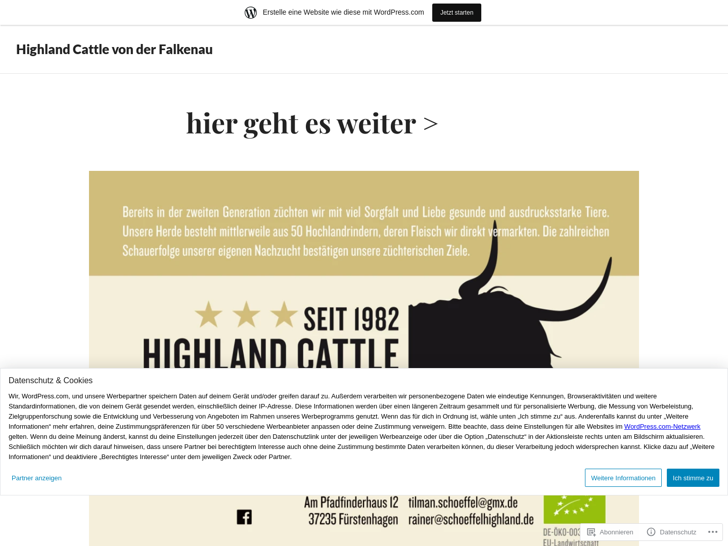 Highland Cattle von der Falkenau, Familie Schöffel