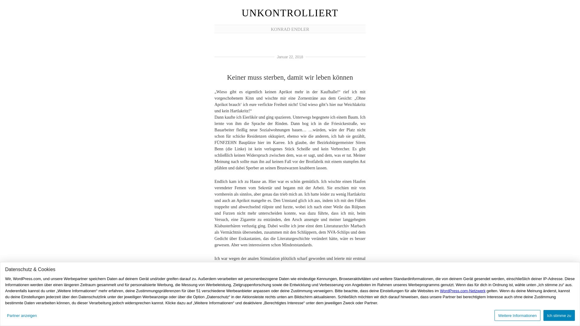 Unkontrolliert
