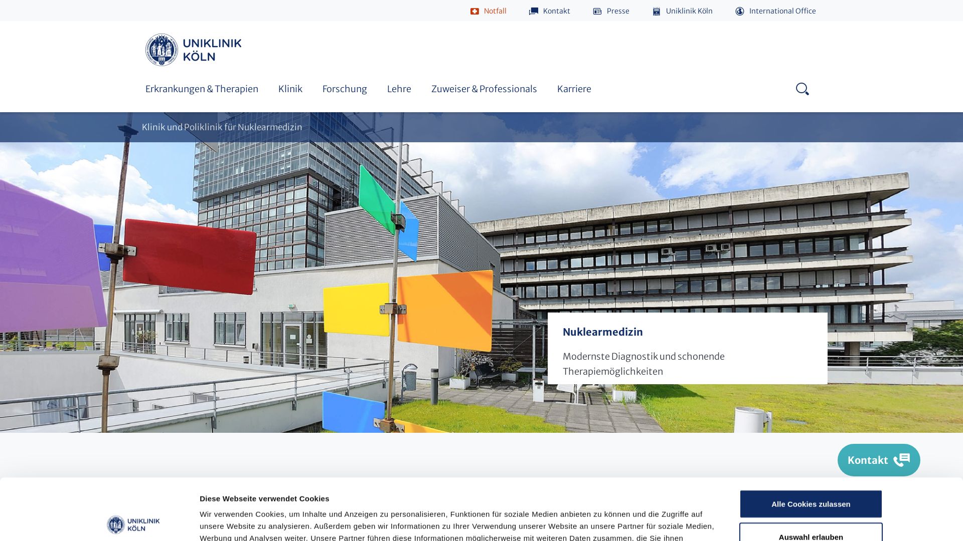 Klinik und Poliklinik für Nuklearmedizin der Universität zu Köln
