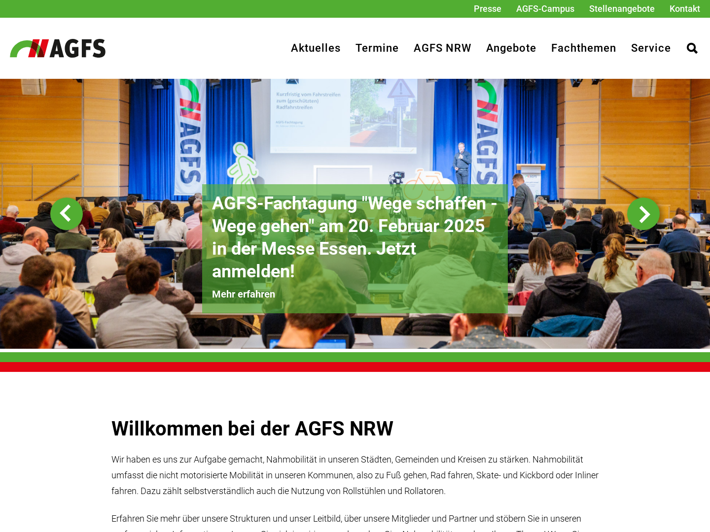 Arbeitsgemeinschaft fahrradfreundliche Städte, Gemeinden und Kreise in Nordrhein-Westfalen e.V. (AGFS)