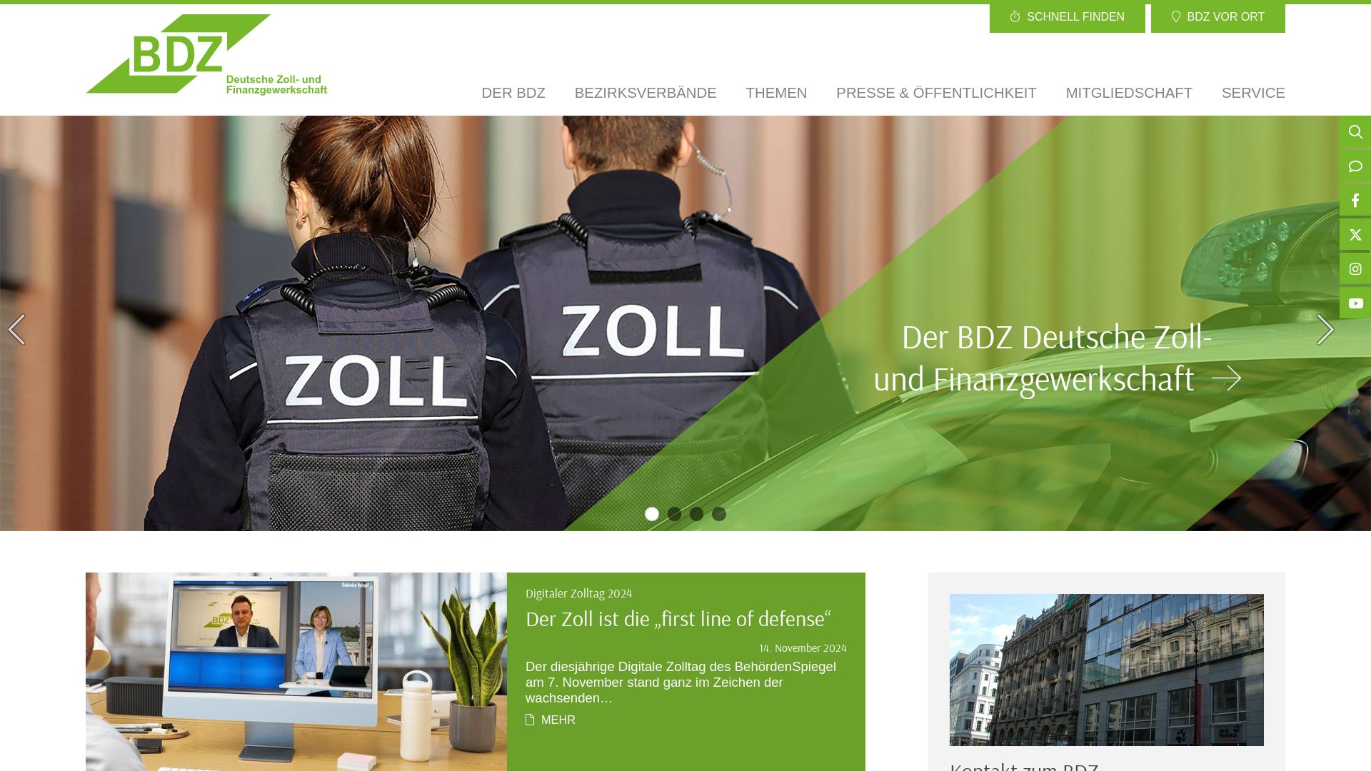 Bund der deutschen Zollbeamten (BdZ) - Bezirksverband Baden