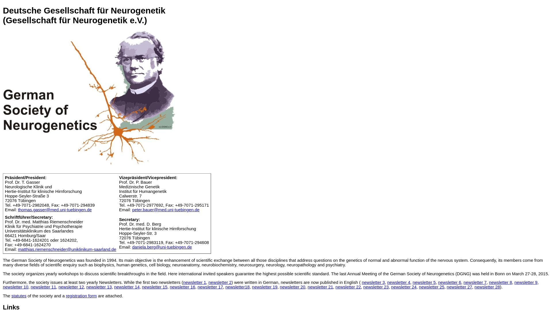 Deutsche Gesellschaft für Neurogenetik (DGNG)