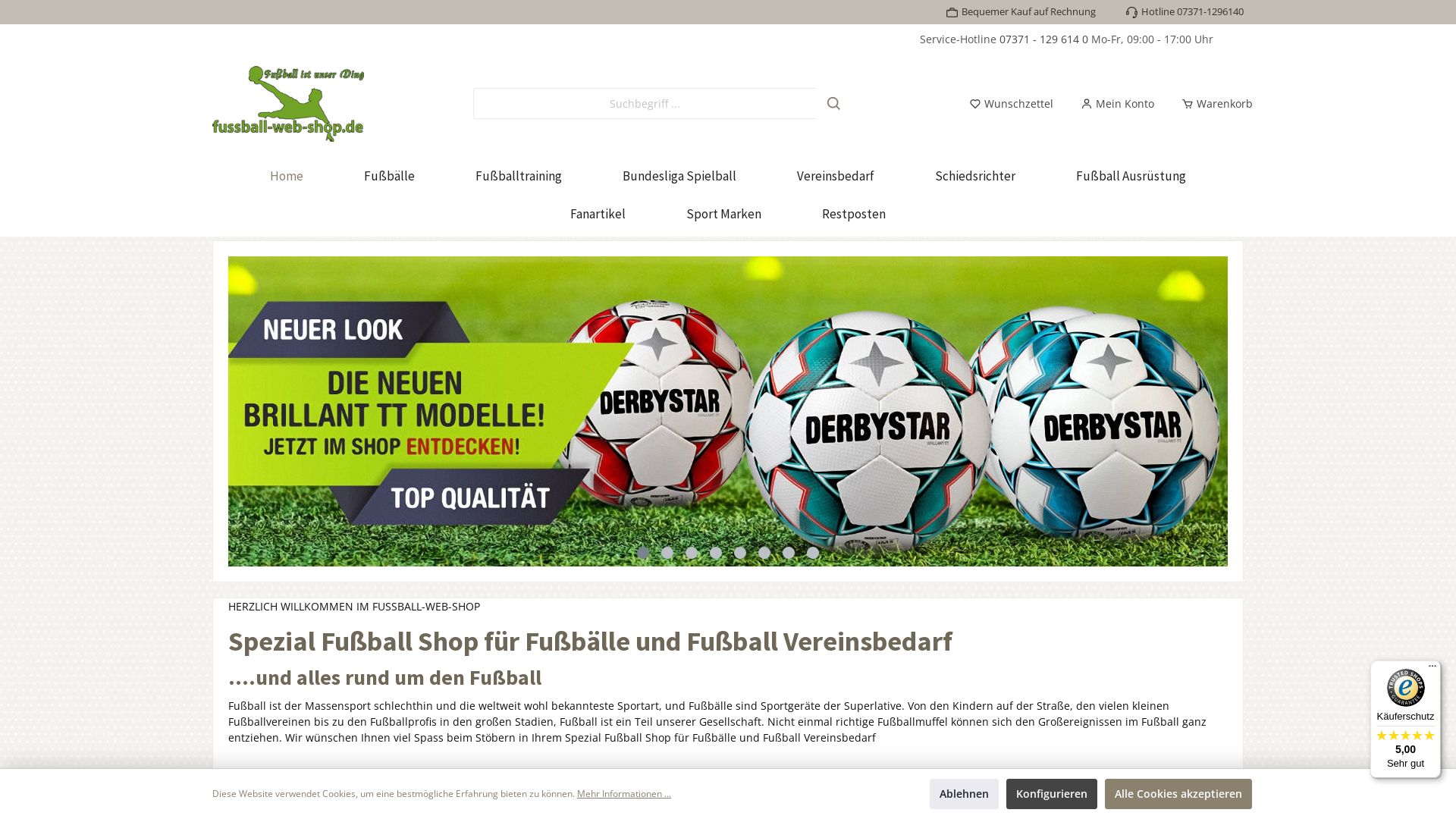 Fußball-Web-Shop