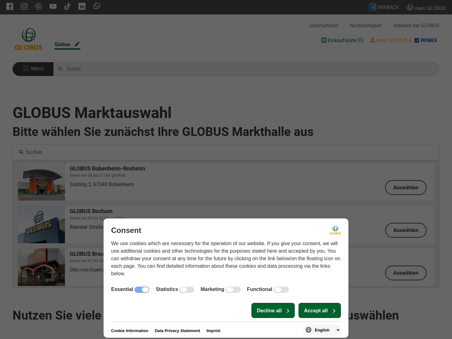 Globus - Handelsgruppe RHG Kaiser + Kellermann oHG