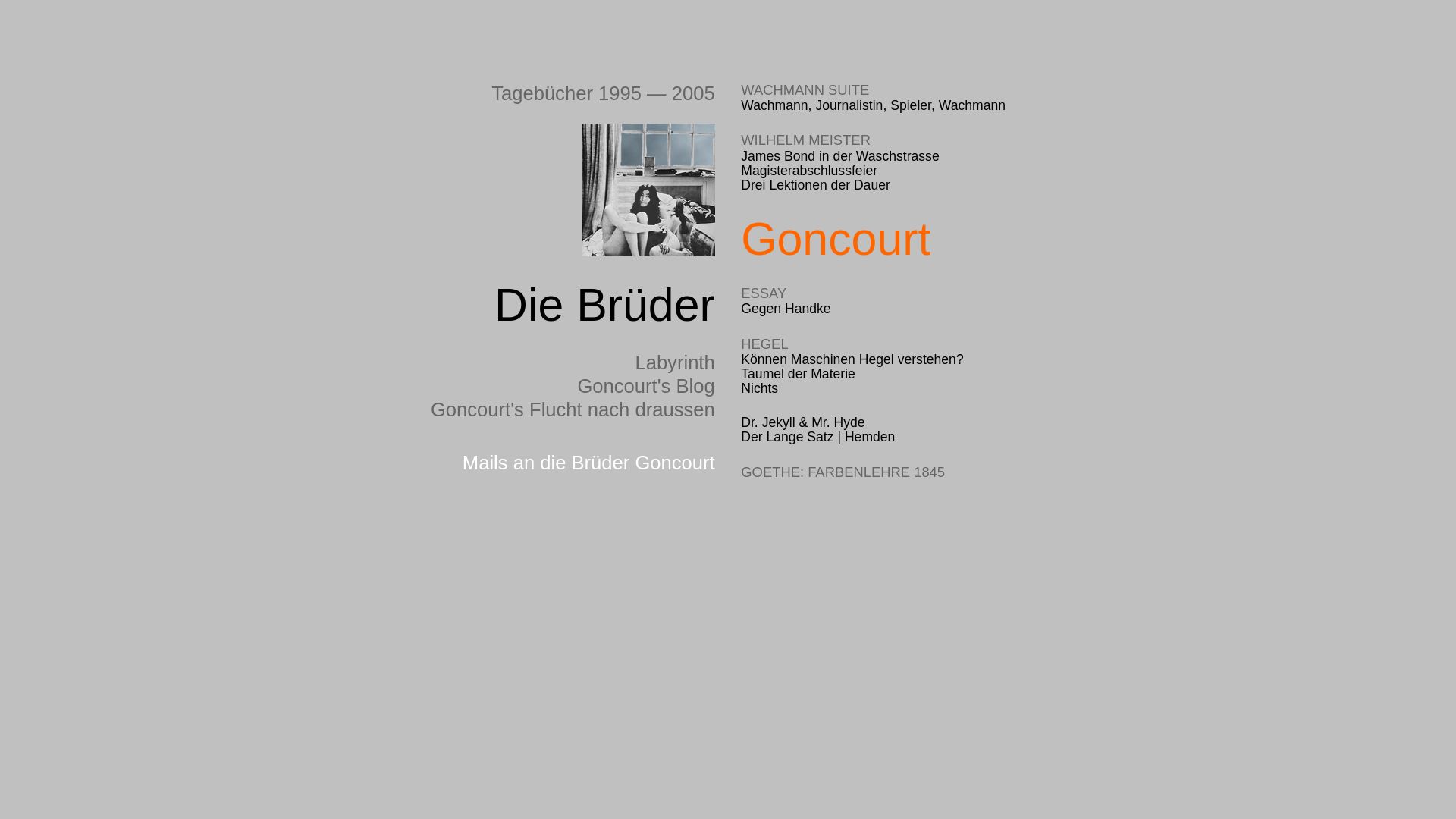 Die Brüder Goncourt