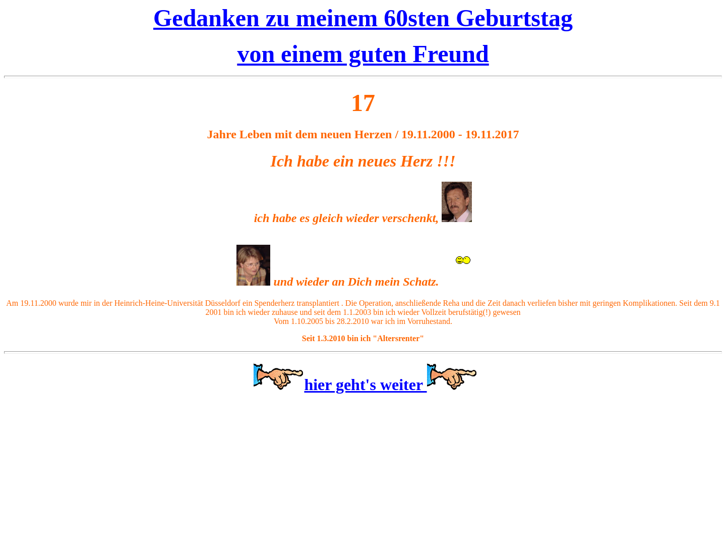 Elke und Harald Hoffmann zur Organspende und Organtransplantation
