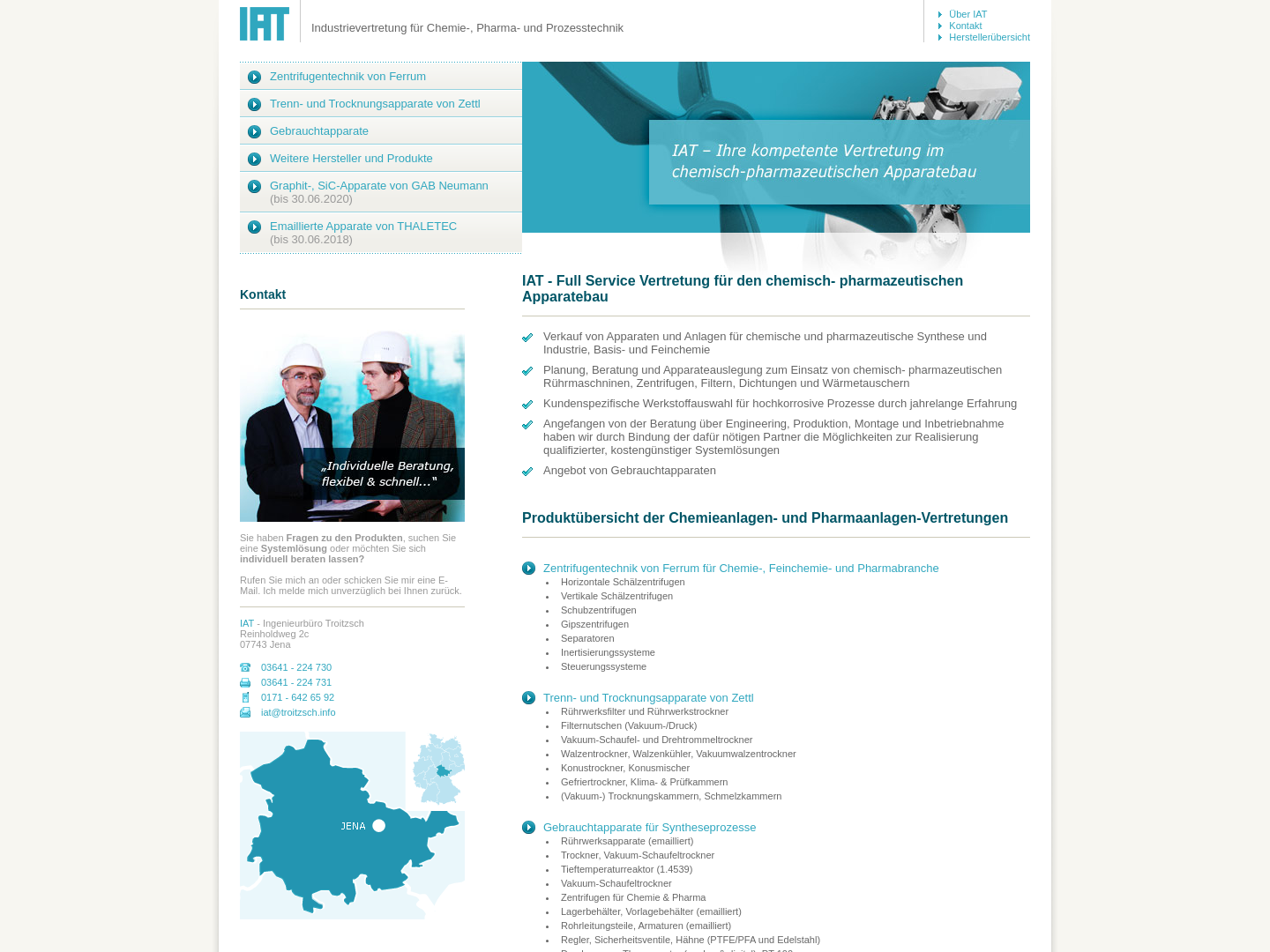 IAT Industrievertretung für Chemie-, Pharma- und Prozesstechnik - Andreas Troitzsch