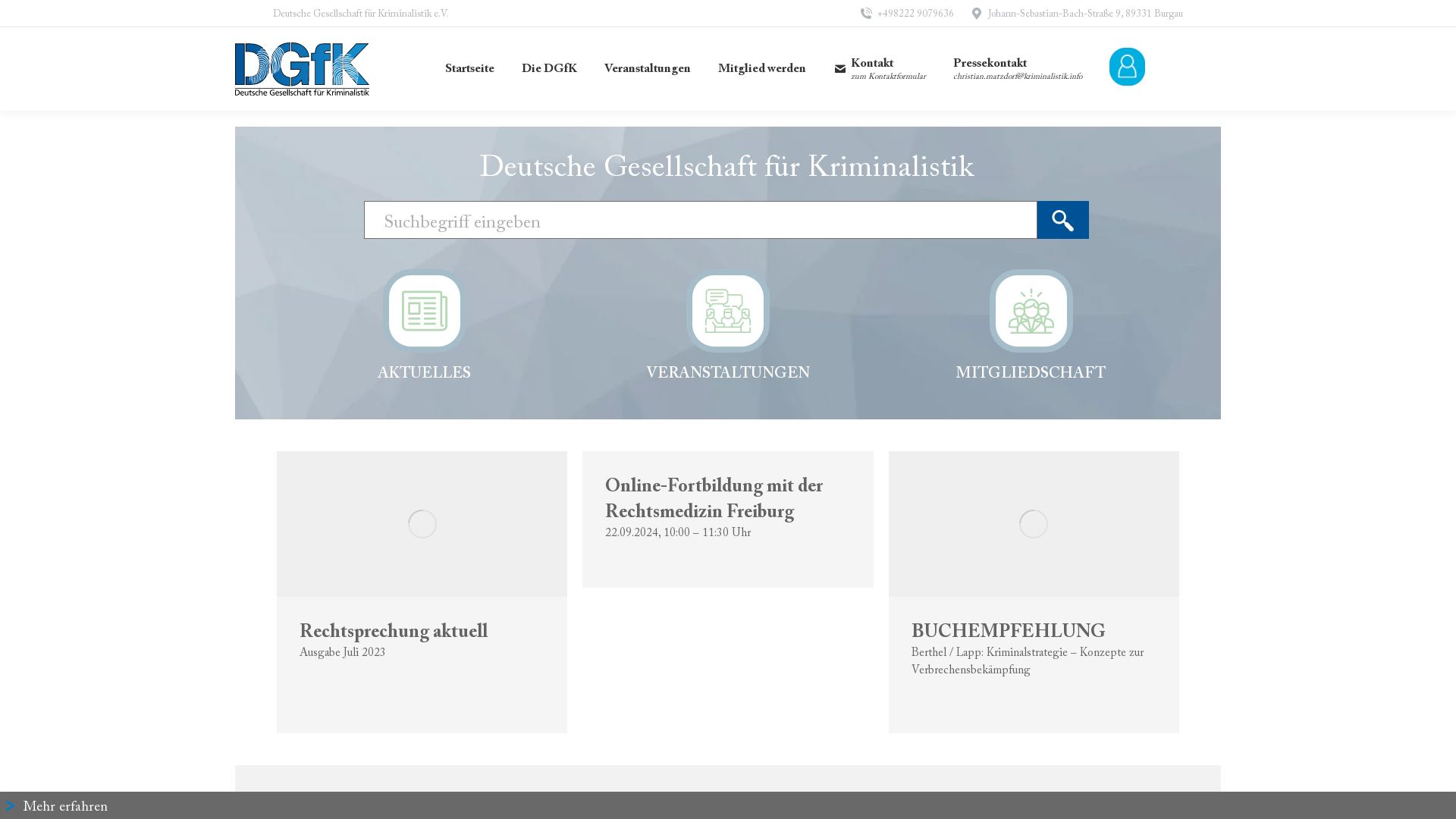 Deutsche Gesellschaft für Kriminalistik e.V.