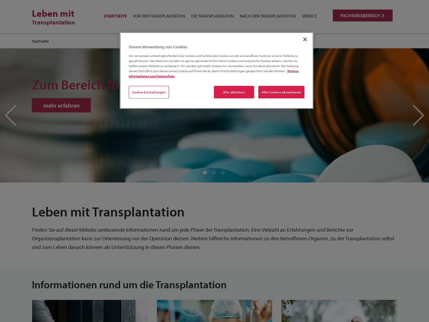 Information und Forum zum Thema Transplantation