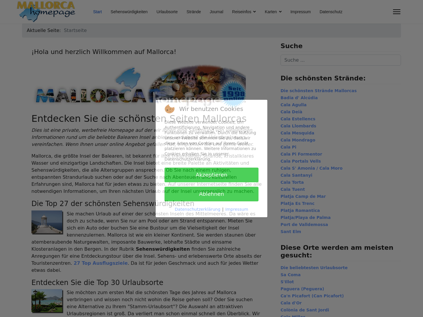 Mallorca-Homepage