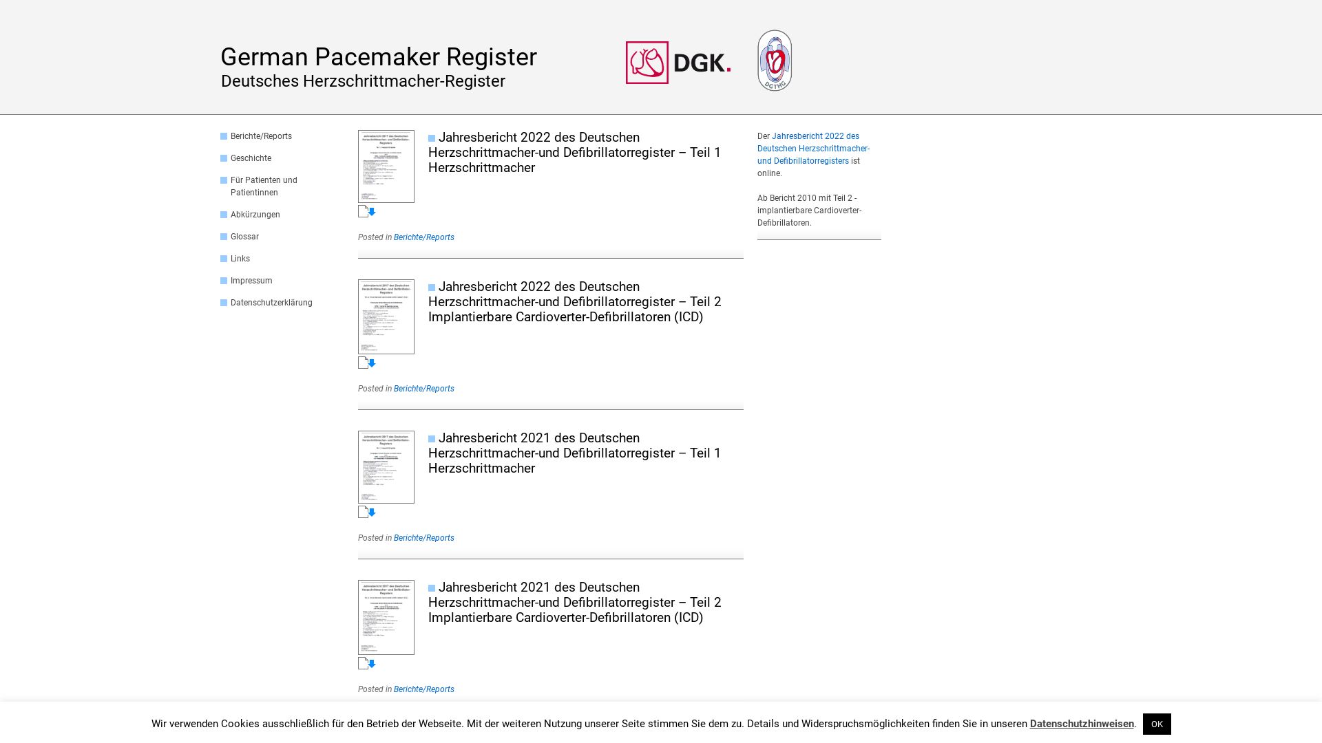 Deutsches Herzschrittmacher Register