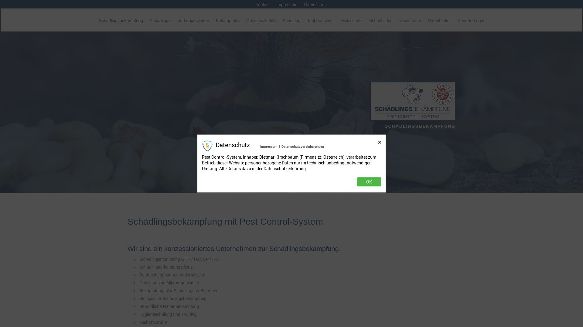Pest Control-System, Dietmar Kirschbaum