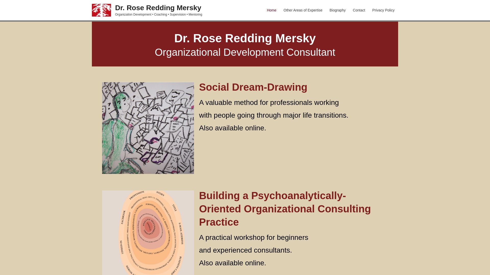 Rose Redding Mersky Organisationsentwicklungsberaterin und Coaching