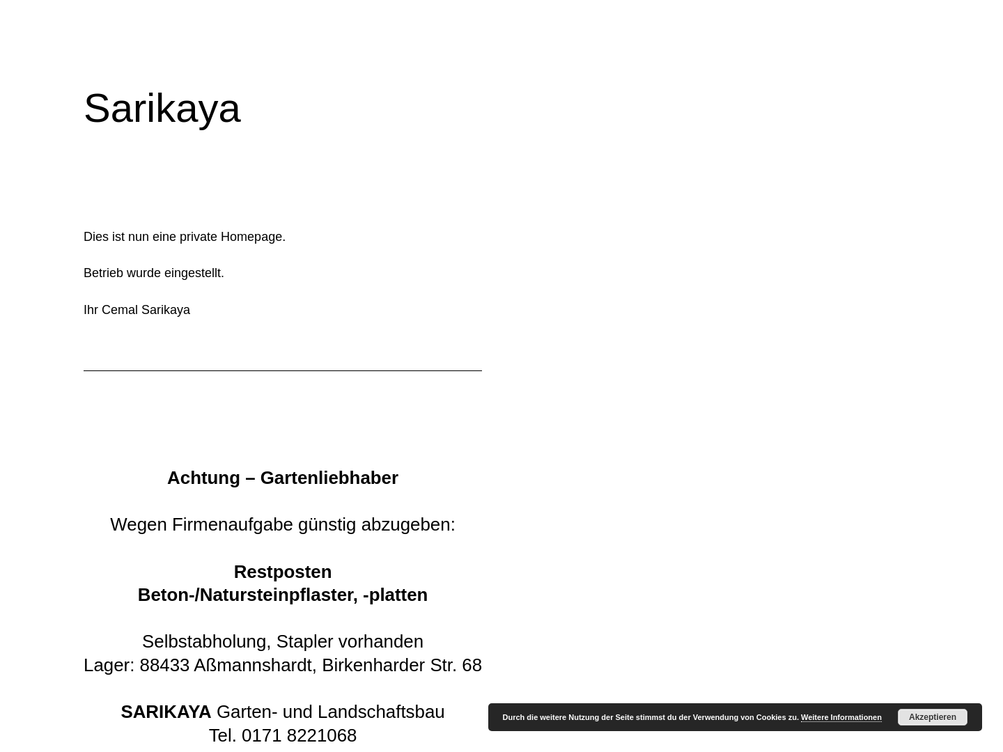 Garten- und Pflasterarbeiten Sarikaya
