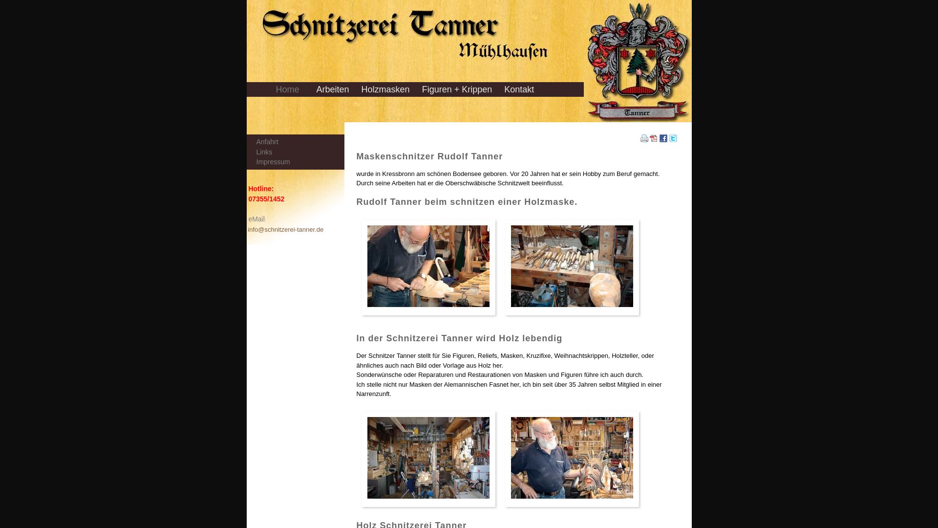 Maskenschnitzerei Rudolf Tanner