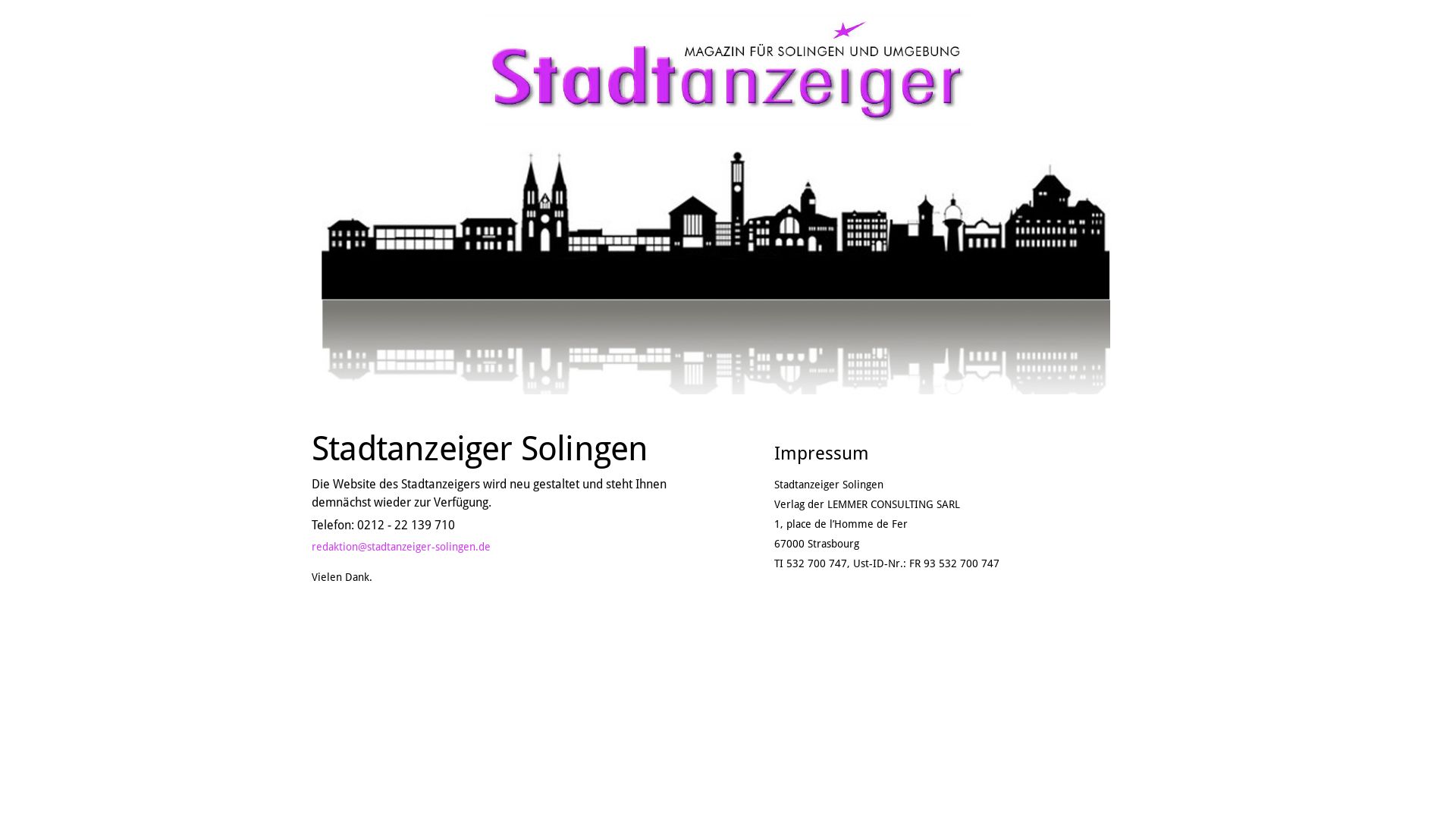 Stadtanzeiger Solingen