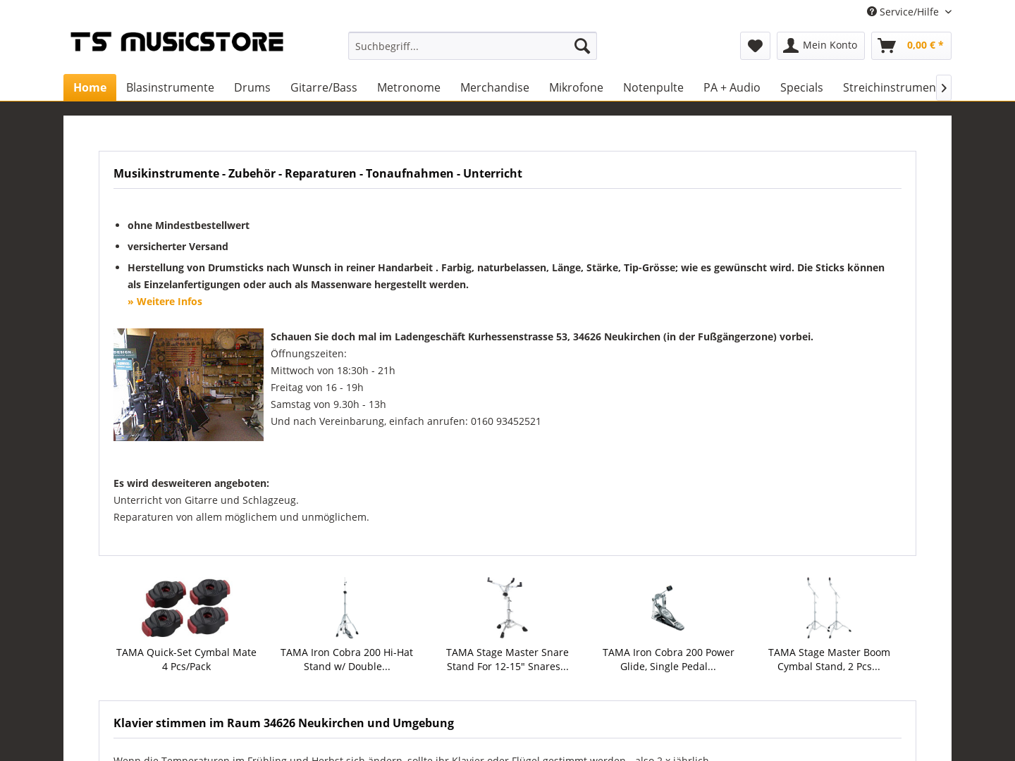 TS Musicstore Online Shop