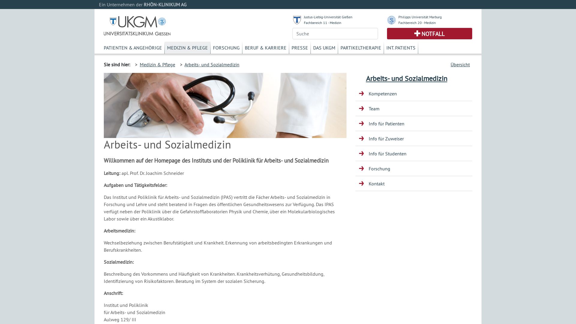 Adipositas-Zentrum Uniklinikum Gießen