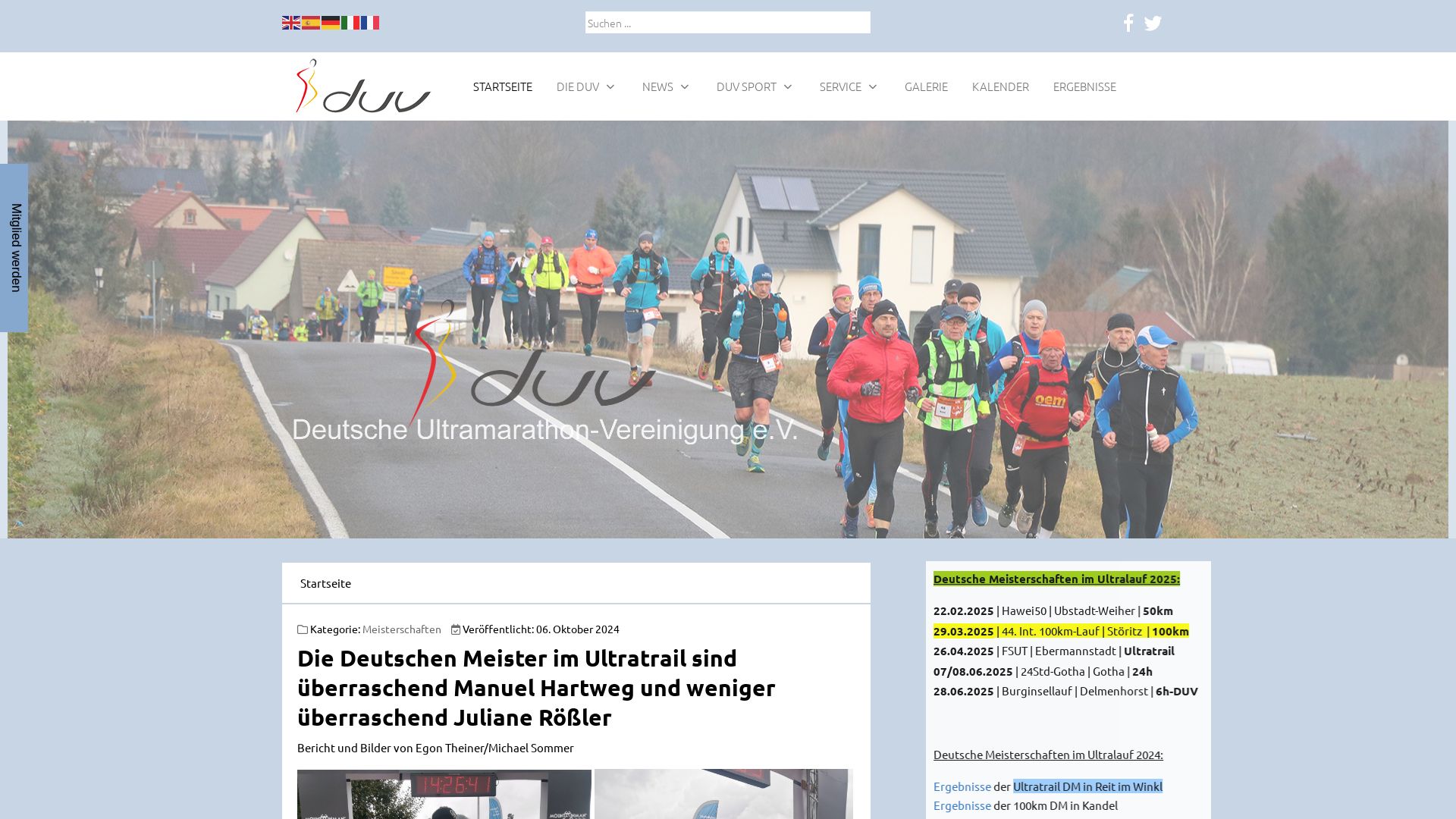 Deutsche Ultramarathon-Vereinigung e.V. (DUV)
