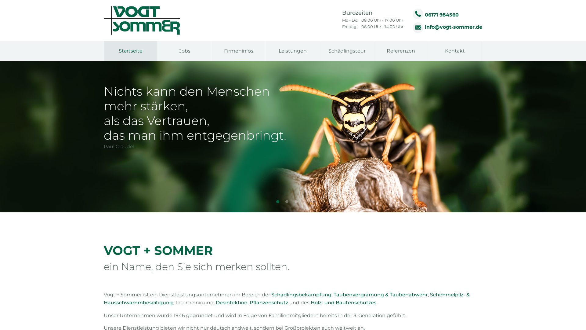 Schädlingsbekämpfung Vogt & Sommer GmbH